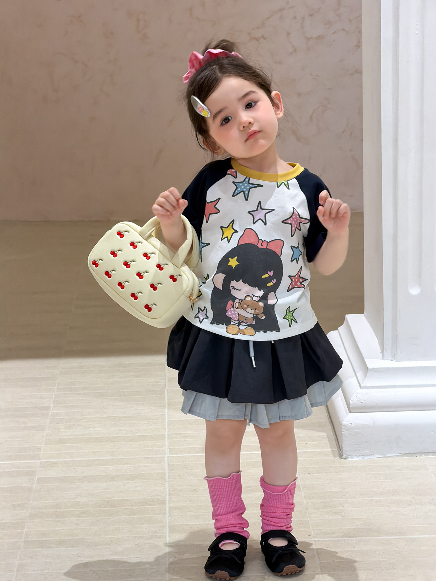 Sugar Pear ropa infantil de niñas falda corta verano delgado 2026 aire extranjero para niños 100 pastel falda de bebé