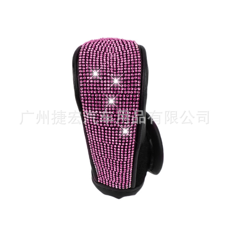 Cross-Border New Product Rhinestone Gear Shift Cover, Car Automatic and Manual Gear Full Rhinestone Cover, Car Interior Modification Decoration Accessories