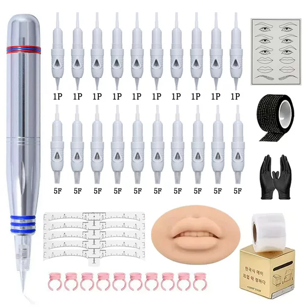 Beginner's Eyebrow Tattoo and Embroidery Kit, Eyeliner and Lip Tattoo All-In-One Machine Kit, Tattoo and Embroidery Machine
