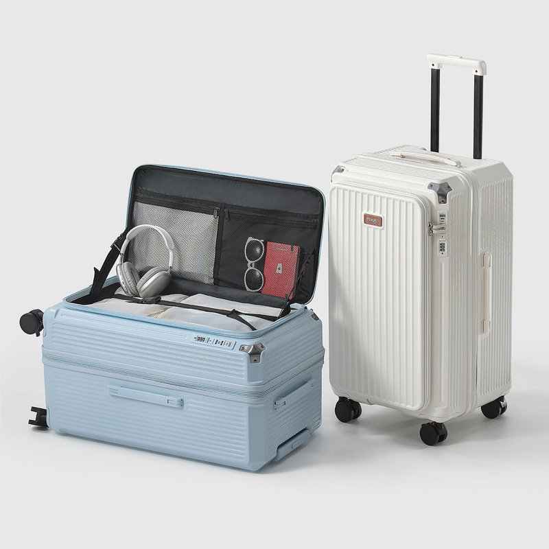 Export 19-inch large-capacity luggage, women's universal wheel trolley suitcase, men's travel case, factory wholesale leather luggage