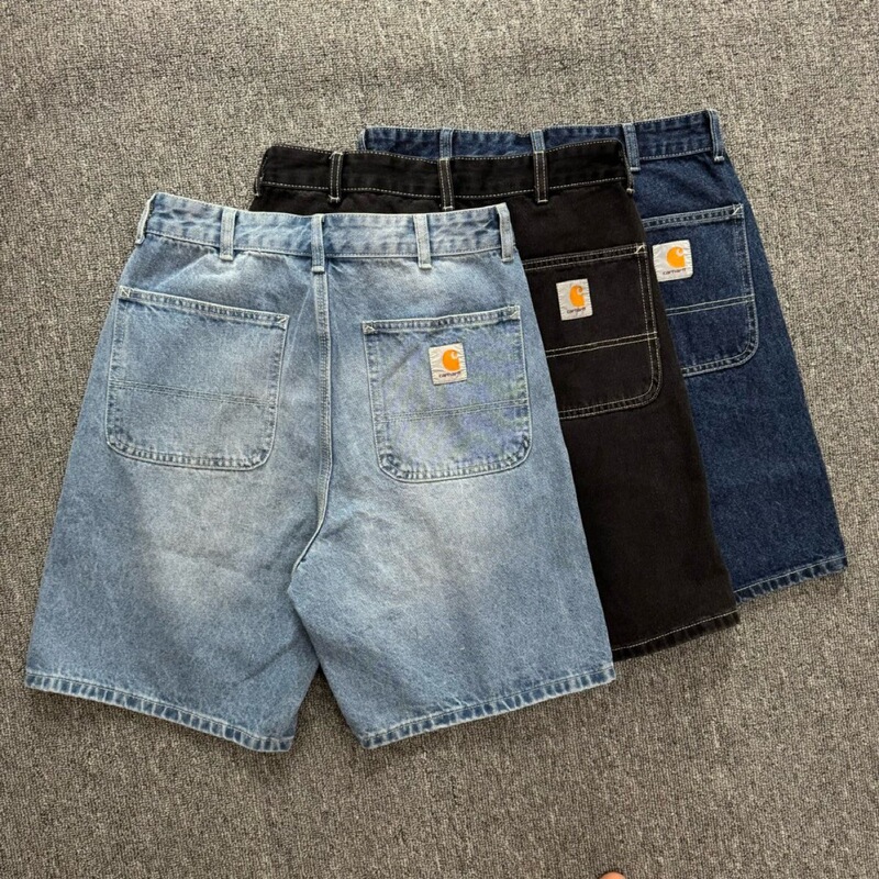 Carhartt Wip Brandon Short Carhartt Washed Loose Light Blue Denim Shorts Wholesale