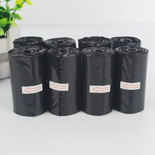 Pet cleaning and walking dog poop bag, poop scooping poop bag, pet printed footprints, rolled conventional dog poop bag