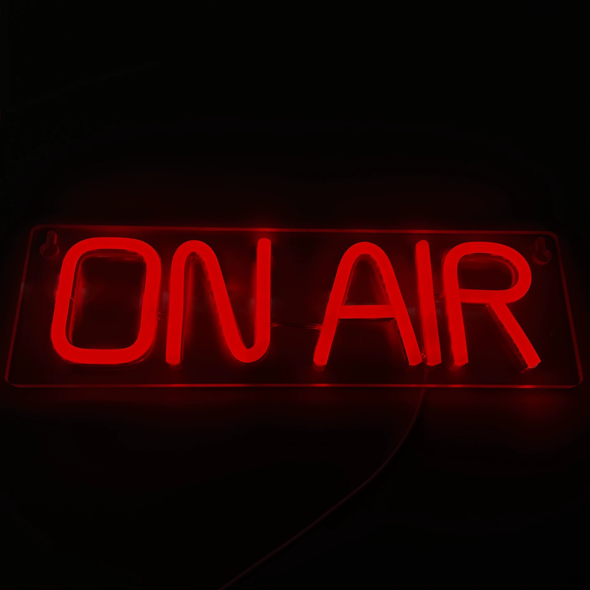Новые неоновые огни маленький размер ON AIR красные и белые двухцветные огни внутреннее неоновое освещение интерьерное