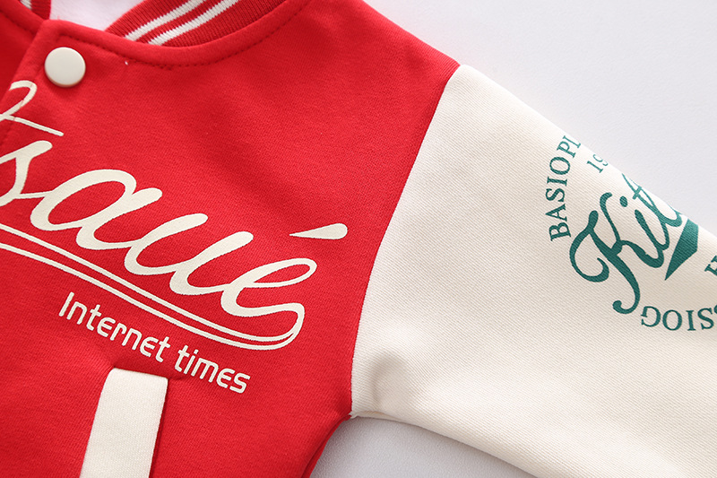 Kinder-Baseballanzug, Strickjacke, Herbst-Langarm-Freizeitsportbekleidung, Kinderkleidung, Baby-Set,_voghion.com