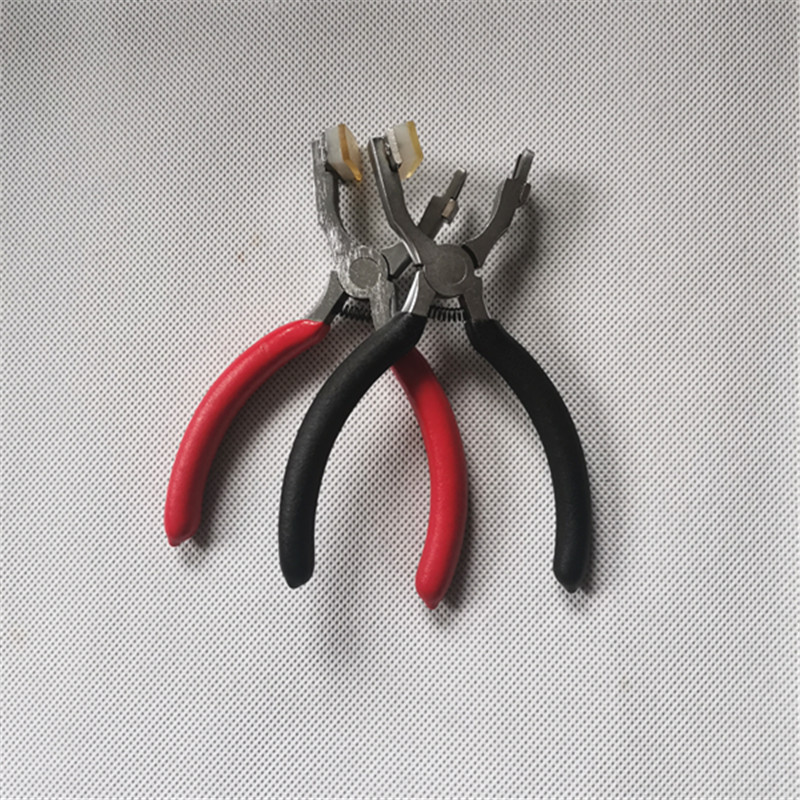Alicates de corte de diamante silencioso alicates de punzonado herramienta de punzonado de cuero hecha a mano mejorada método de corte de diente de corte de diamante de 4mm Diente de corte 2 + 4 dientes