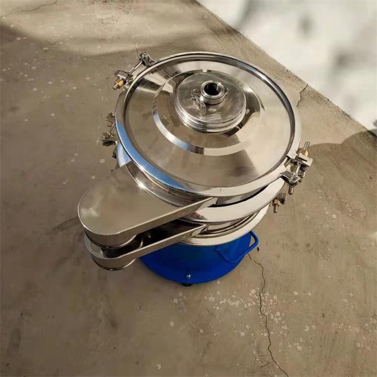 姜汁渣汁分离机 圆形不锈钢震动分离机 工业型蔬菜水果虑汁机