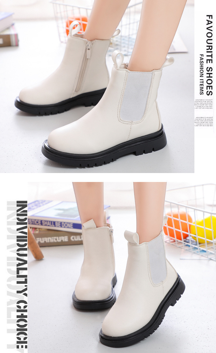 Kinderstiefel Aus Leder Für Den Herbst Und Winter Mit Weicher Sohle_voghion.com