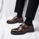 Men's Shoes 2025 Spring New Genuine Leather Cowhide Vintage Slip-on Wedding Groom Shoes Men's Casual Leather Shoes British Style