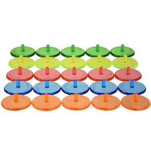 Golf Ball Marker Plastic Mark Multi-Color Transparent 24mm Positioning Ball Marker Cross-Border Exclusive Supply