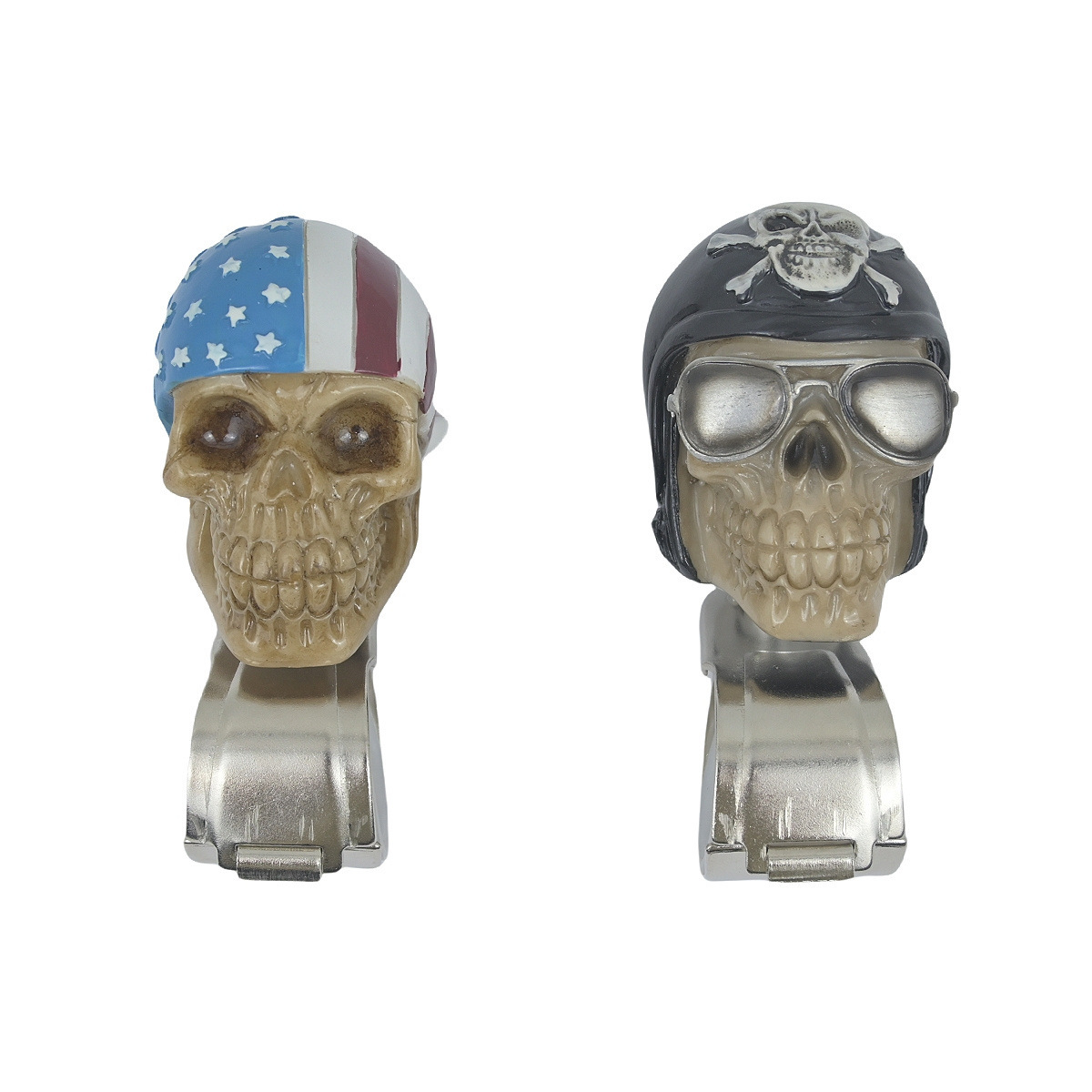 Cross-Border Skull Car Modified Steering Wheel Power Ball Personalized Power Ball Car Booster Labor-Saving Ball