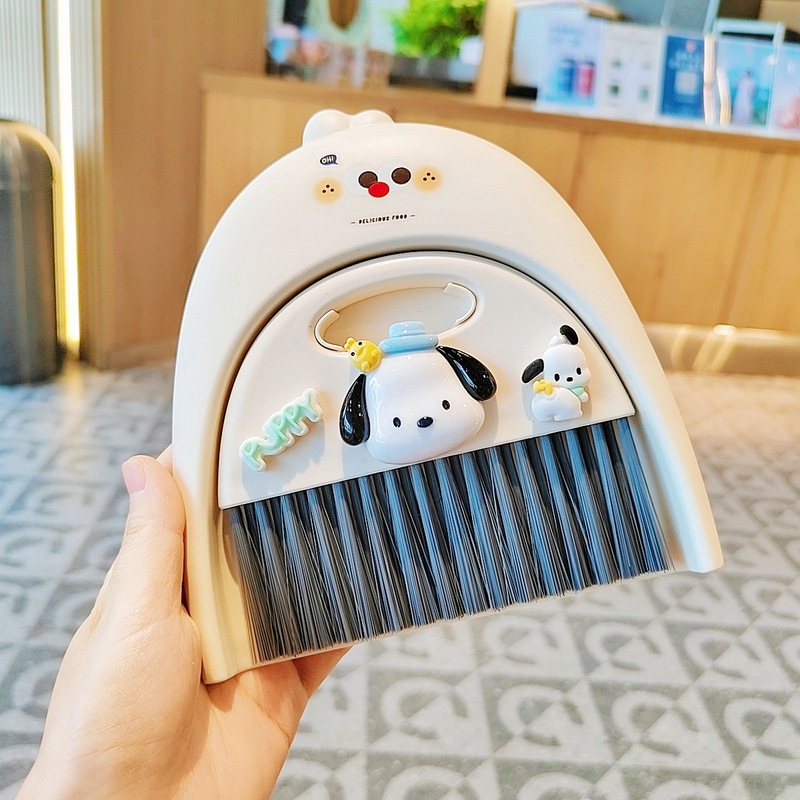 迷你桌面小扫把簸箕套装儿童学生卡通软毛扫帚电脑键盘灰尘清洁刷|undefined