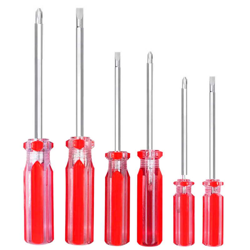 Destornillador magnético fuerte Destornillador de cristal Cruz de una palabra Destornillador de rábano hexagonal Combinación de varilla Destornillador de doble propósito Destornillador