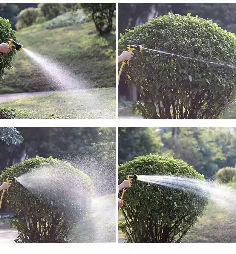 Storage Water Pipe Assembly-Free Three-Layer Thickened Car Wash Water Pipe Shower Set Watering Flower Car Wash Gardening Water Gun Set