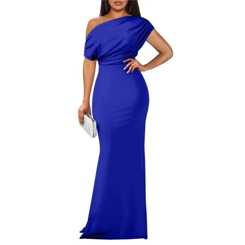 2026 Cross-Border European and American Summer French Elegant Sleeveless Off-Shoulder Slim-Fit Long Formal Party Dress 2026 Cross-Border European and American Summer French Elegant Sleeveless Off-Shoulder Slim-Fit Long Formal Party Dress