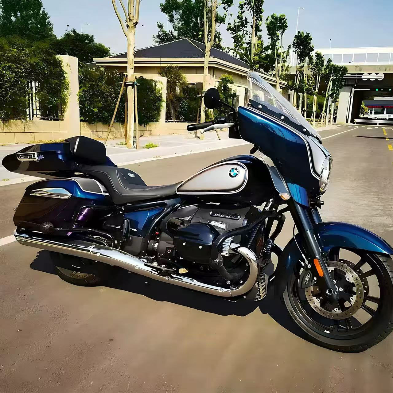 Suitable for Bmw R18 Dreamer Founder Edition Modified Quick-Release Rear Trunk Storage Box with Backrest