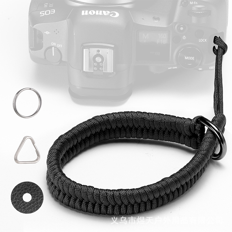 Source braided manufacturers camera wristband umbrella rope braided camera pendant camera universal braided umbrella rope bracelet