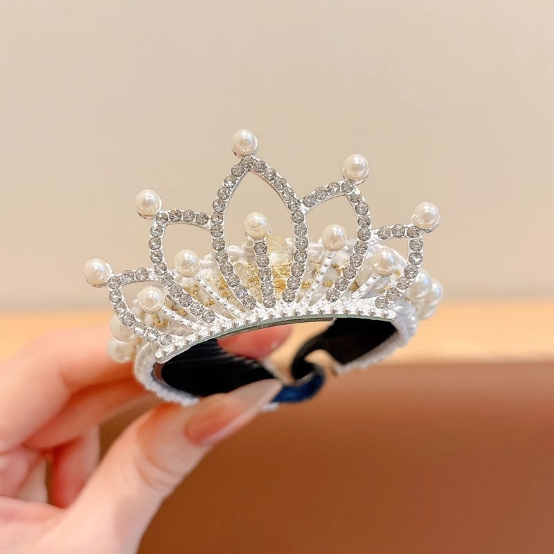 Crown tocadillos para niños princesas lindas joyas para el cabello de cristal diamante corona de cumpleaños accesorios para el cabello clip