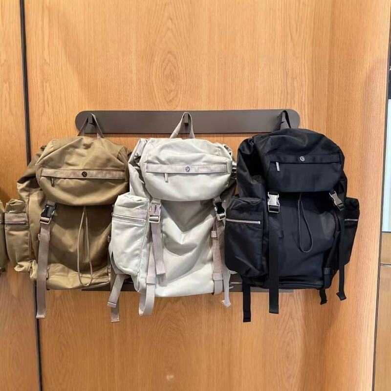 Lululemon Backpack Women's Wunderlust25L Student School Bag Large Capacity Travel Sports Backpack Men