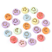 �ǿ�����Բ��ĸ��7*4mm���ǰ���Ц��÷�������ͯ���diy��Ʒ���
