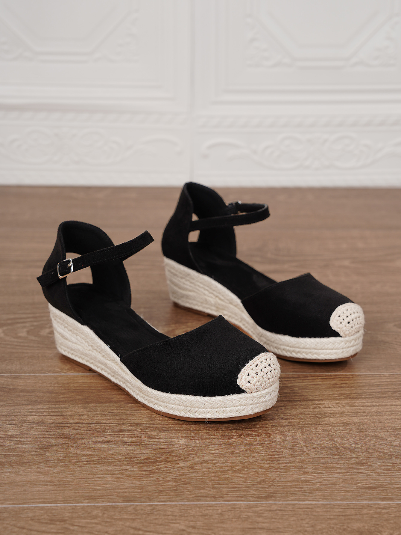 Sandalias de Cuña con Suela de Yute Plataforma Gruesa para Verano image 6