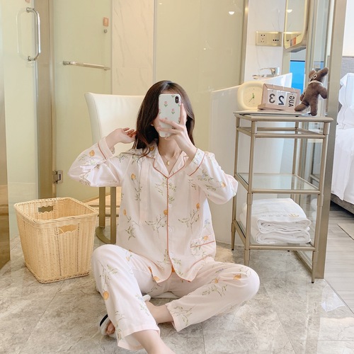 A variety of gauze lapel lemon maternity suit double-layer gauze confinement clothing maternity breastfeeding clothing one piece drop shipping