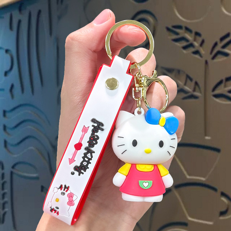 Llavero Creativo de Sanrio con Diseño de Perro de Orejas Grandes, Cinnamoroll, para Llaves de Coche, Bolso, Colgante, Adorno, Pequeño Obsequio