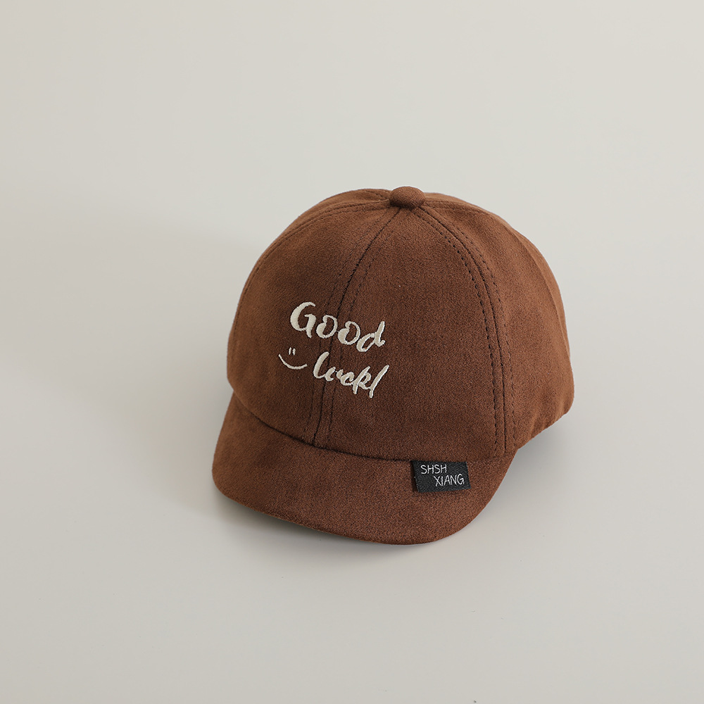 Sombreros infantiles para niños primavera y otoño nueva letra bordada universal gorra de lengua corta gorra de béisbol para niños
