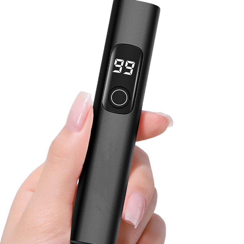 Pantalla de identificación recargable para decoración de uñas, luz de tira para frutas y verduras, lámpara de curado de uñas con detección fluorescente, mini lámpara de curado UV con luz púrpura.