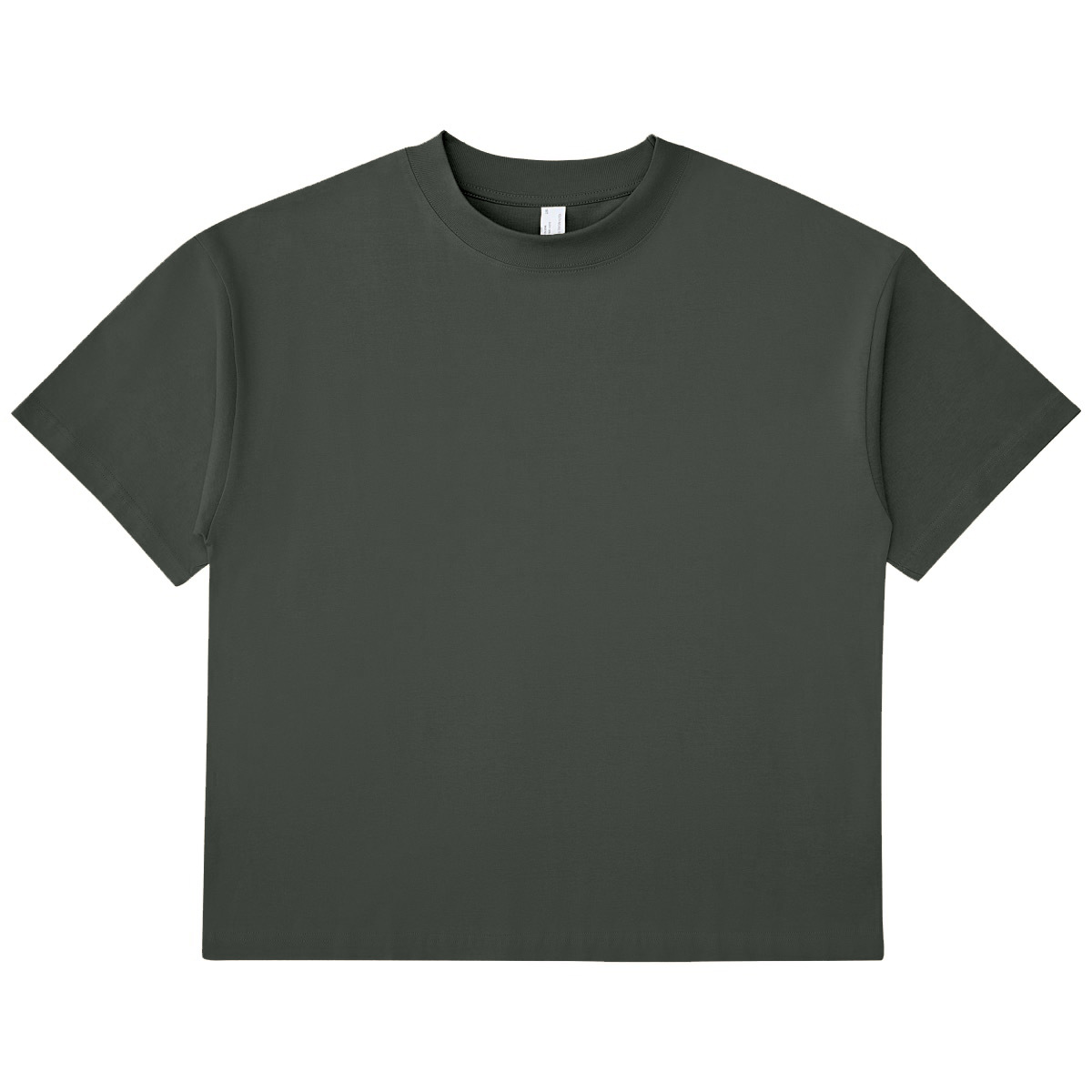 LVLV ropa de Hombre | Hombres de hilo ancho camiseta Niebla manga corta High Street hombres y mujeres pareja tierra color nicho marca de moda americana