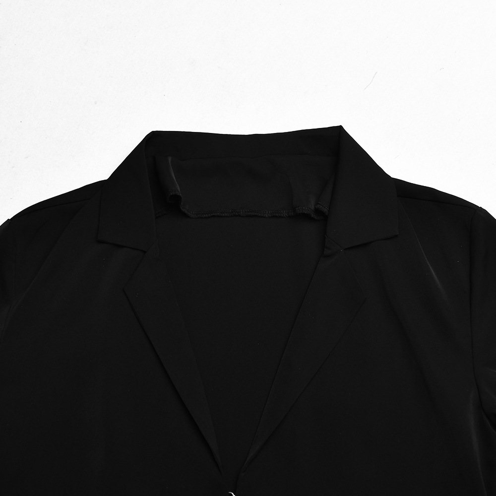 Nuovo abito estivo in tinta unita da donna sexy OL maturo hot girl cardigan con bottoni e gonna a vita alta_voghion.com