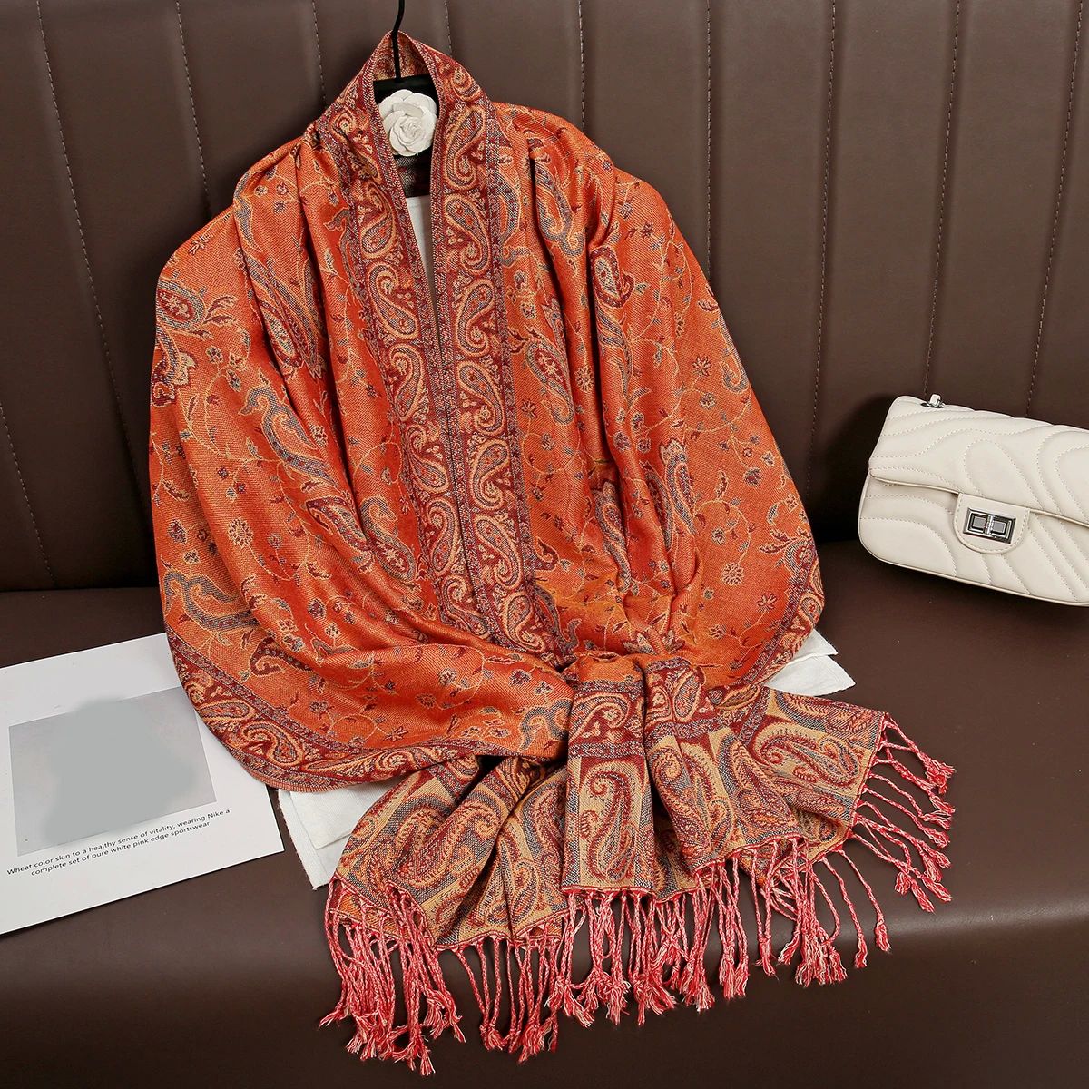 Tassel Blanket Design Thick Pashmina New Winter Warm Shawl W