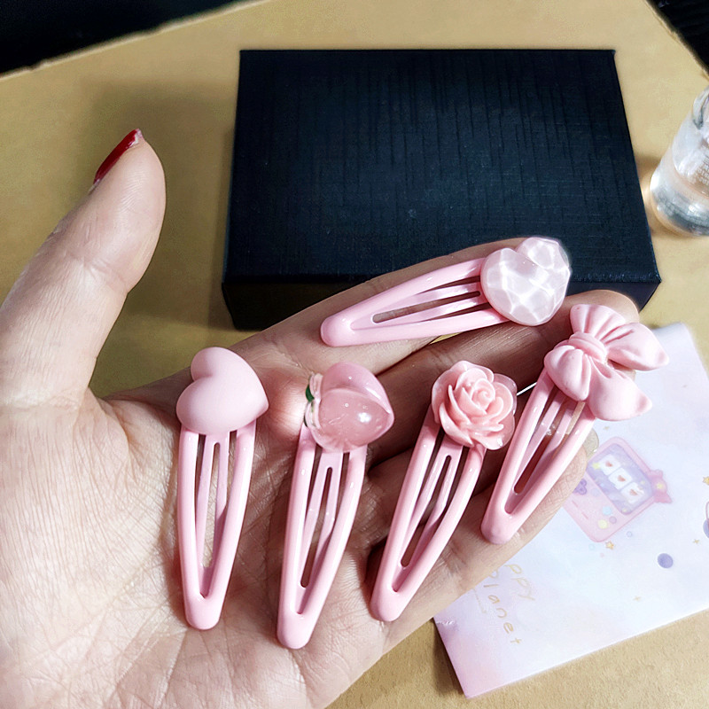 Pink Peach Hairpin