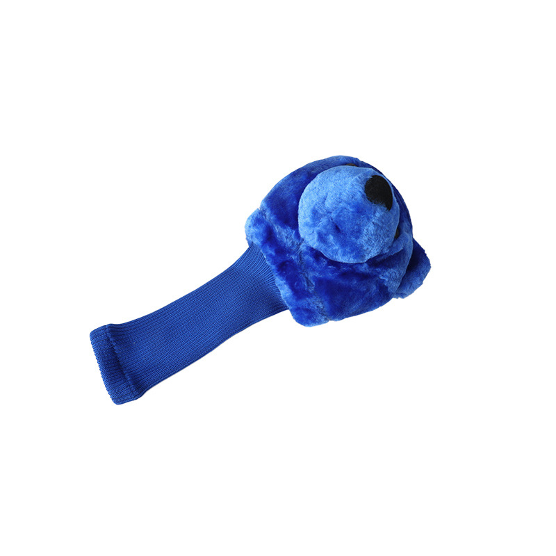 Juego de palos de cabeza de oso azul, juego de golf, juego de palos de relleno, juego de palos de lana, juego de palos de muñeca, comercio exterior