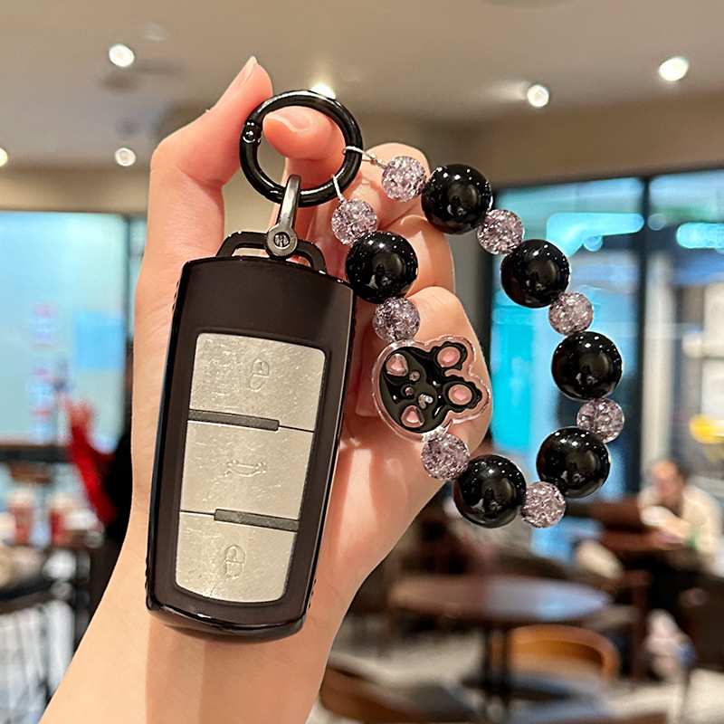 폭스 바겐 E [투명 블랙] 유약 토끼 체인