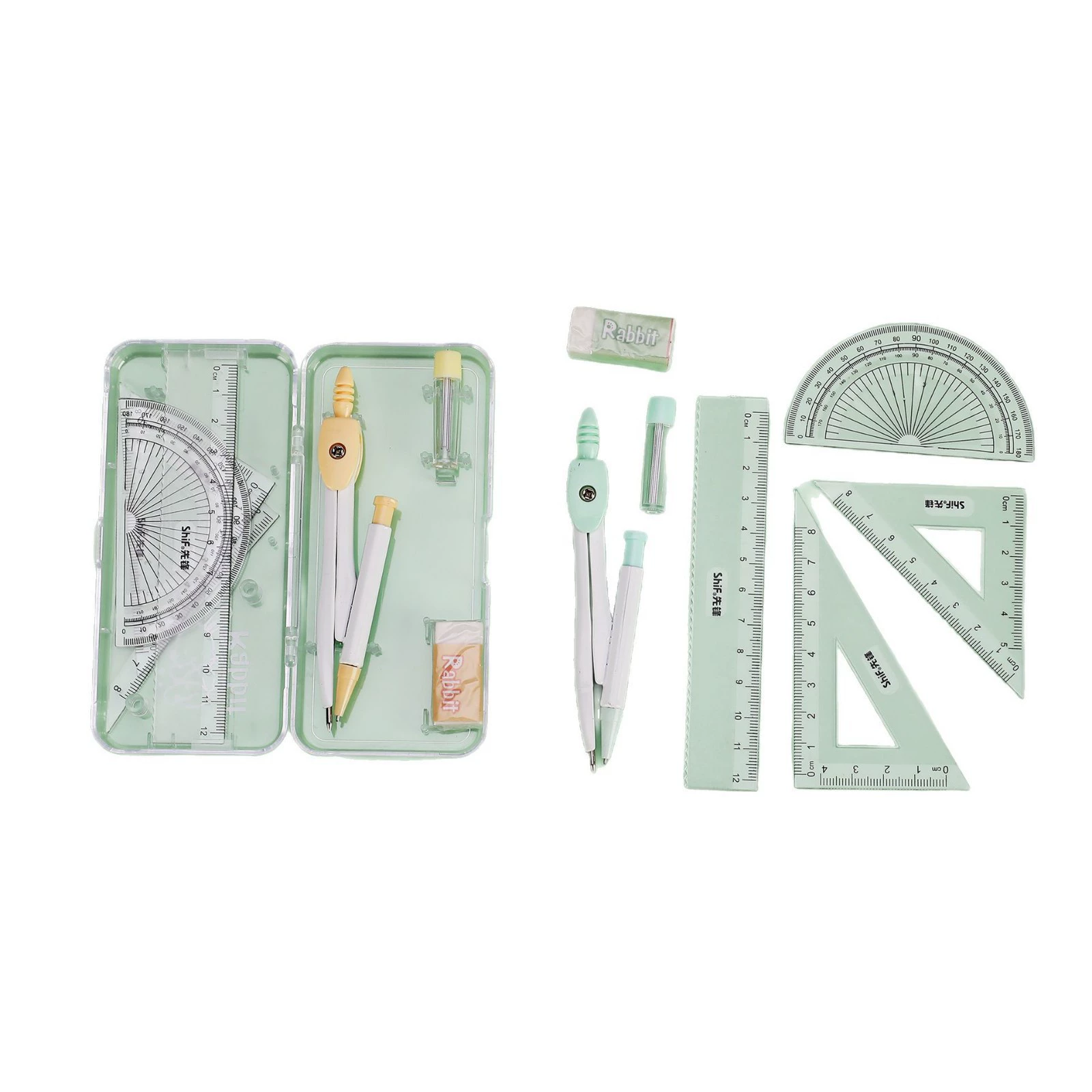 Metal set, stationery painting for teaching maths, simple and elegant design, training, wholesale