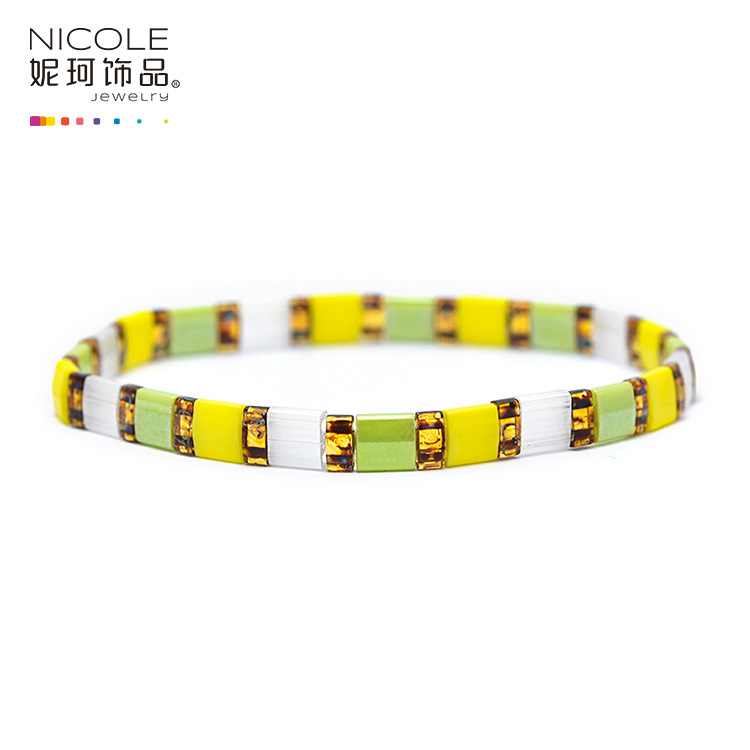 Europa y América pulsera personalizada playa verano TILA joyería con cuentas insta Internet celebridad Bohemia joyería de Nike image 9