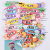 Cute children's hair accessory, multicoloured resin flower-shaped, cartoon hairgrip, hairpins, Korean style