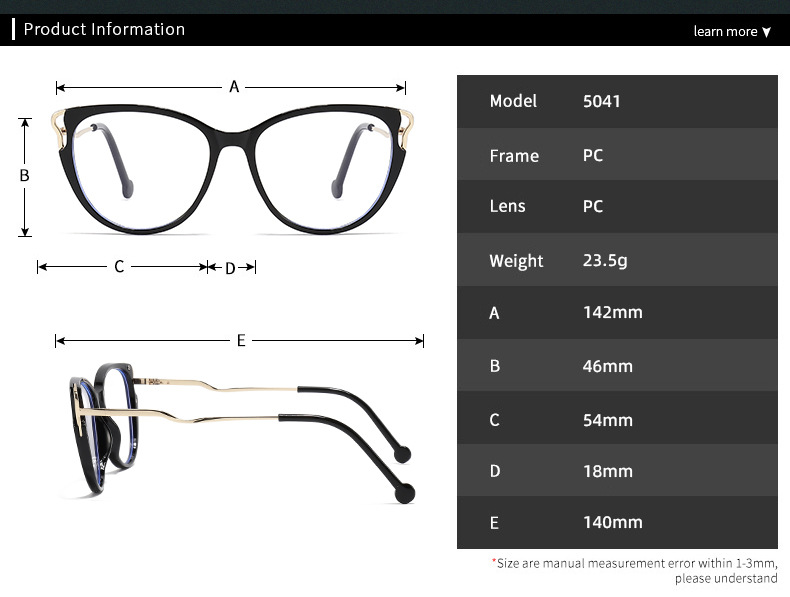 Lunettes rétro œil de chat anti-lumière bleue, monture haut de gamme, unisexe, cerclées en métal, pour hommes et femmes._voghion.com