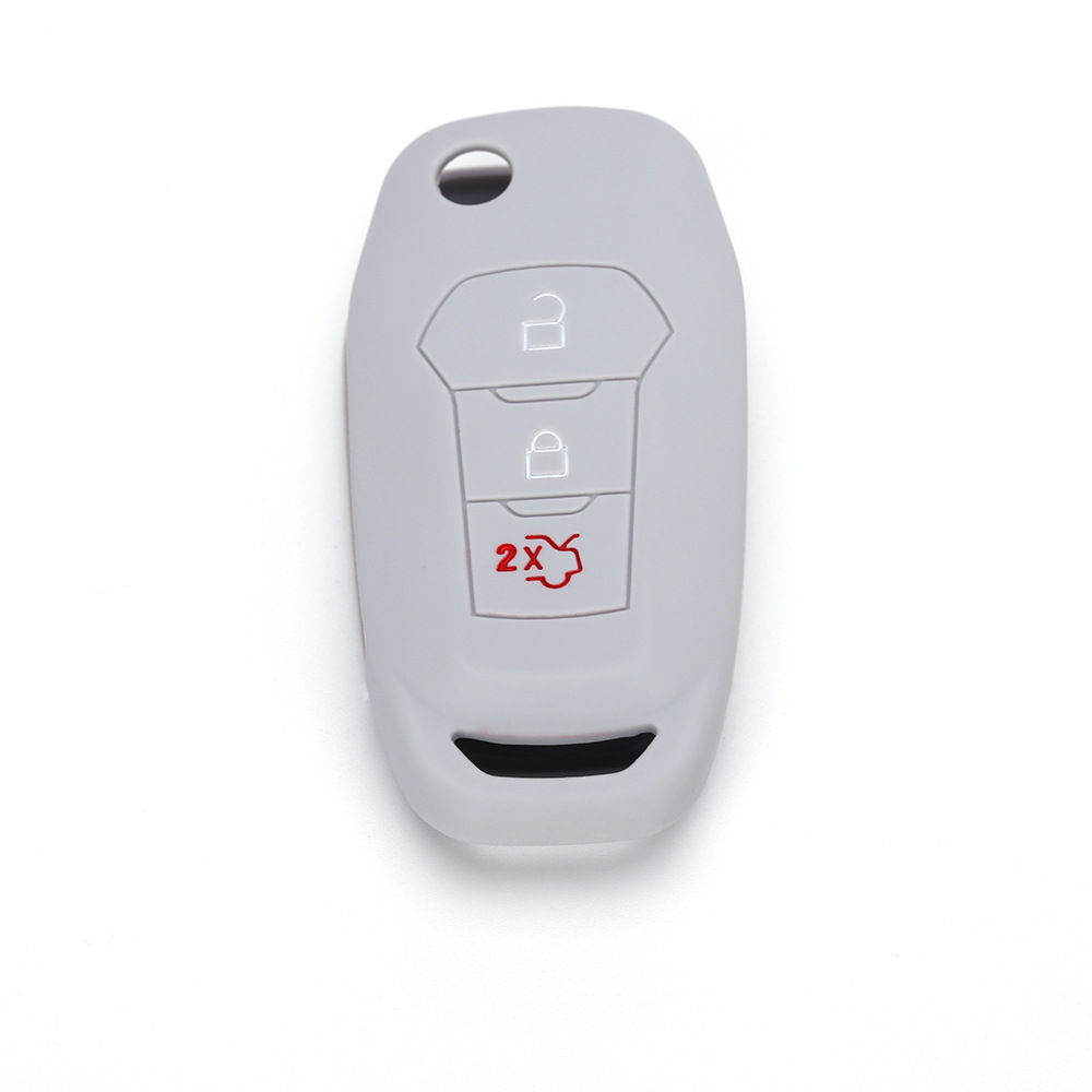 Ford – Mondeo 3-Button Folding Car key bag - white
