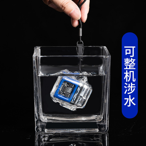 Manufacturer transparent shell waterproof electronic pulse lighter outdoor windproof lighter waterproof dual arc cigarette lighter cross-border