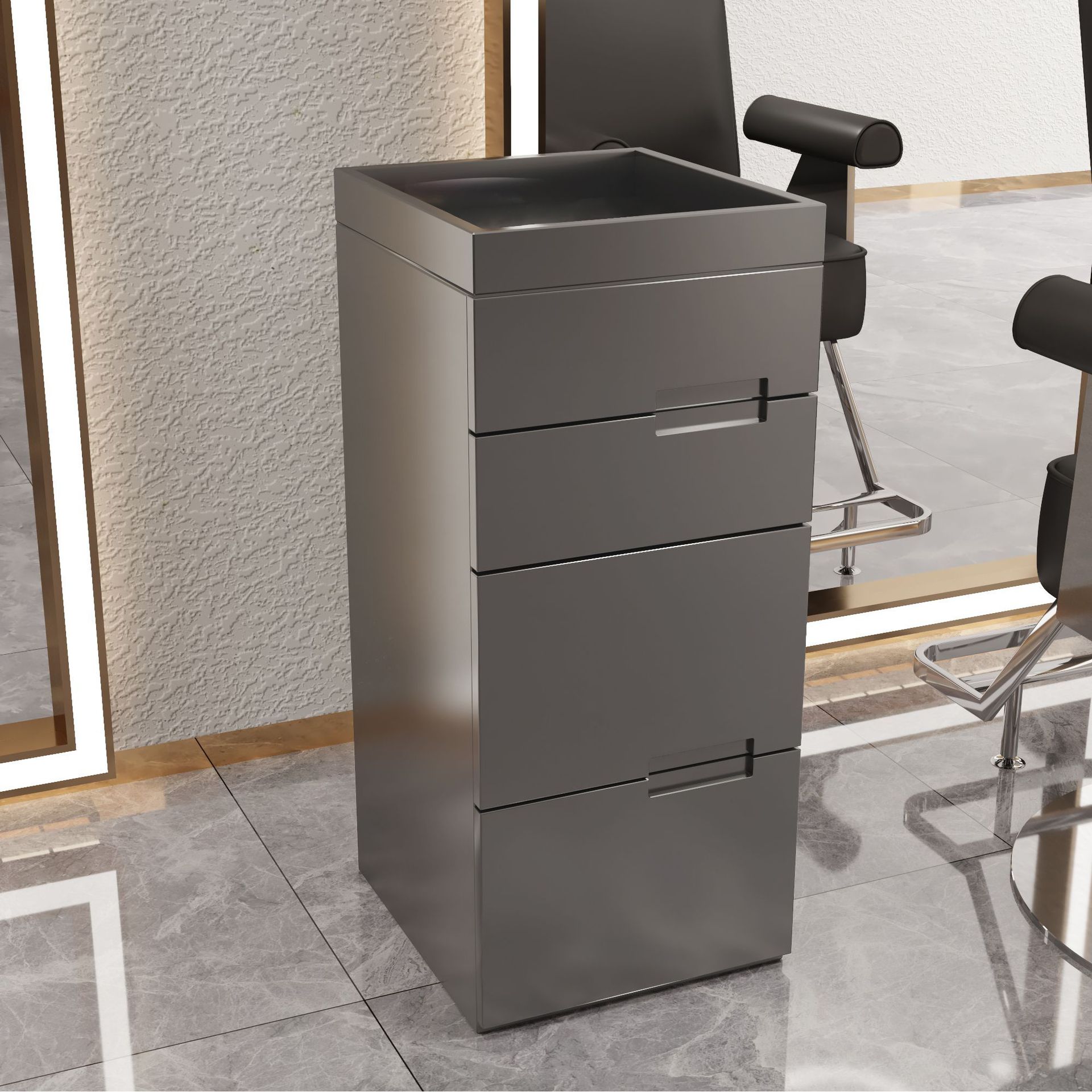 Gabinete de herramientas de peluquería especial almacenamiento armario de almacenamiento con cajón Gabinete de herramientas de peluquería red Gabinete de herramientas multicapa