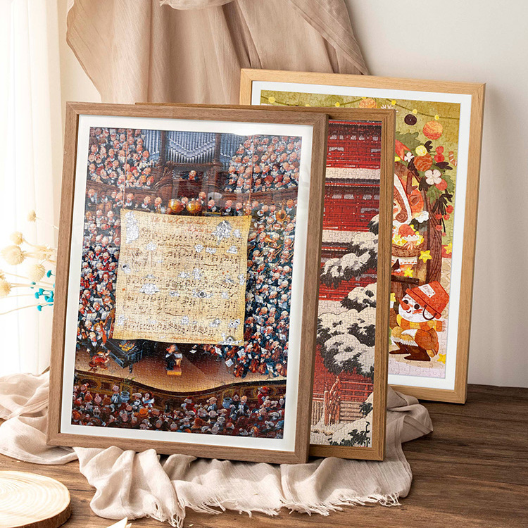 Winter lamp picture frame 1000 pieces 50*75 photo frame 5002000 pieces American picture frame mounting frame solid wood frame