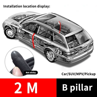 Car Sealing Strip, Door Gap Avtomobil səs izolyasiya zolaqları - card-slot-b-pillar-2m