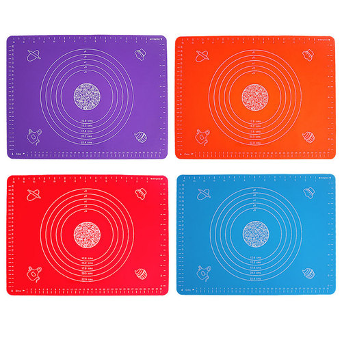Food-grade silicone dough mat 30*40 cm, home use rolling mat and kneading mat, kitchen with scale baking non-stick mat