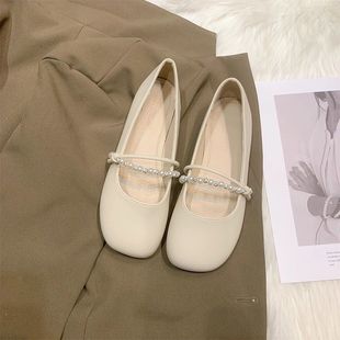 Fairy Evening Breeze Gentle Shoes Flat Shoes Women's 2025 New Summer Mary Jane Shoes with Skirts Soft Soled Shoes