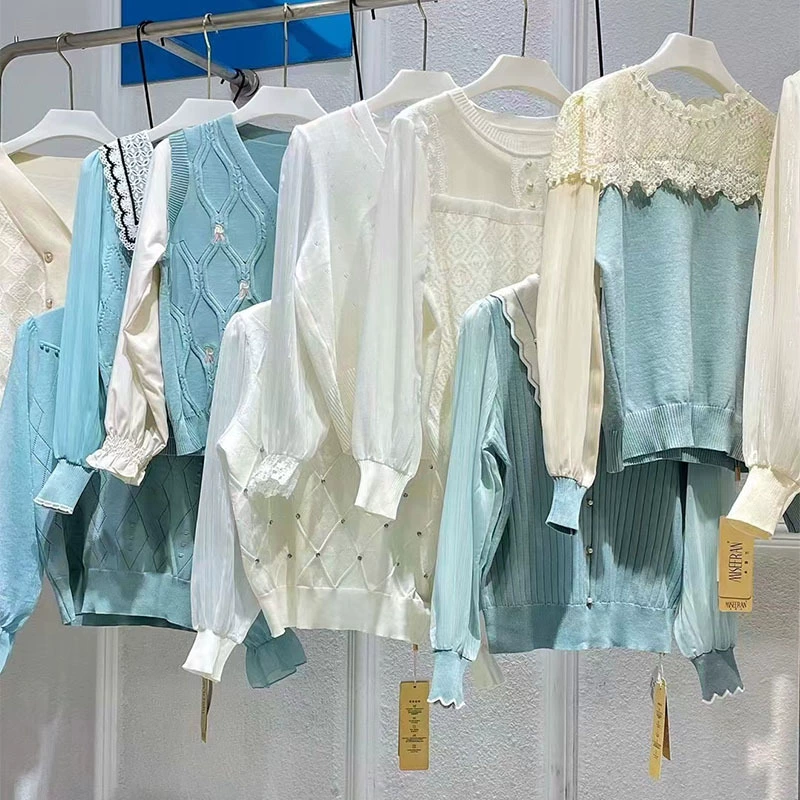 Топ из пряжи женский свитер из ледяного шелка новый весенне-осенний маленький свитер молодой свитер со скидкой бренда оптом