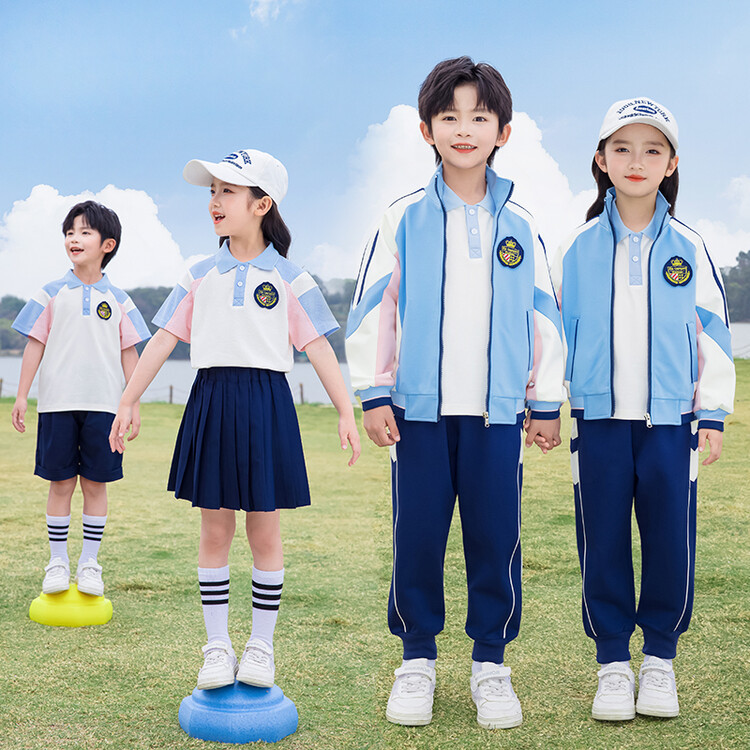 兒童校服套裝夏季小學生班服套裝夏裝幼兒園園服春秋款一年級服裝