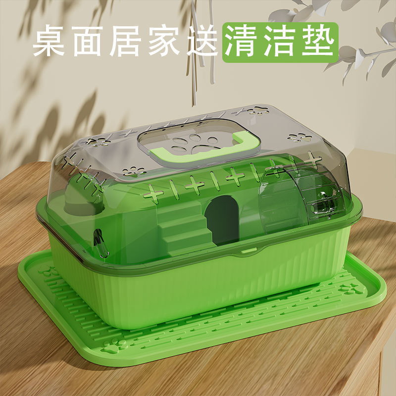仓鼠笼子金丝熊手提外带双层便宜豪华别墅超大亚克力仓鼠笼代发|undefined