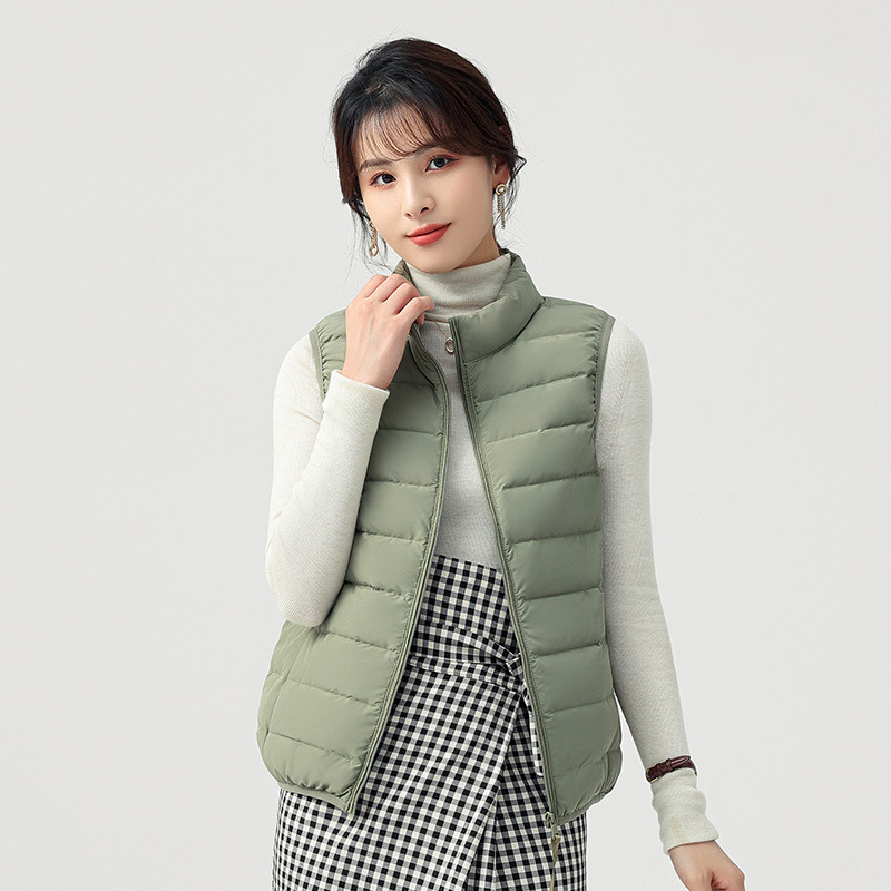 90% White Duck down Seamless down Vest, Can Be Worn as a Live Streamer Vest, Inner Liner, Cross-Border Women's down Jacket Coat