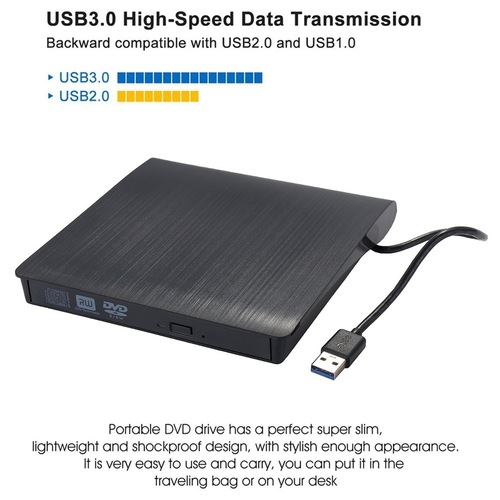 External CD drive USB 3.0 ultra-thin external DVD CD drive High-speed data transfer recorder